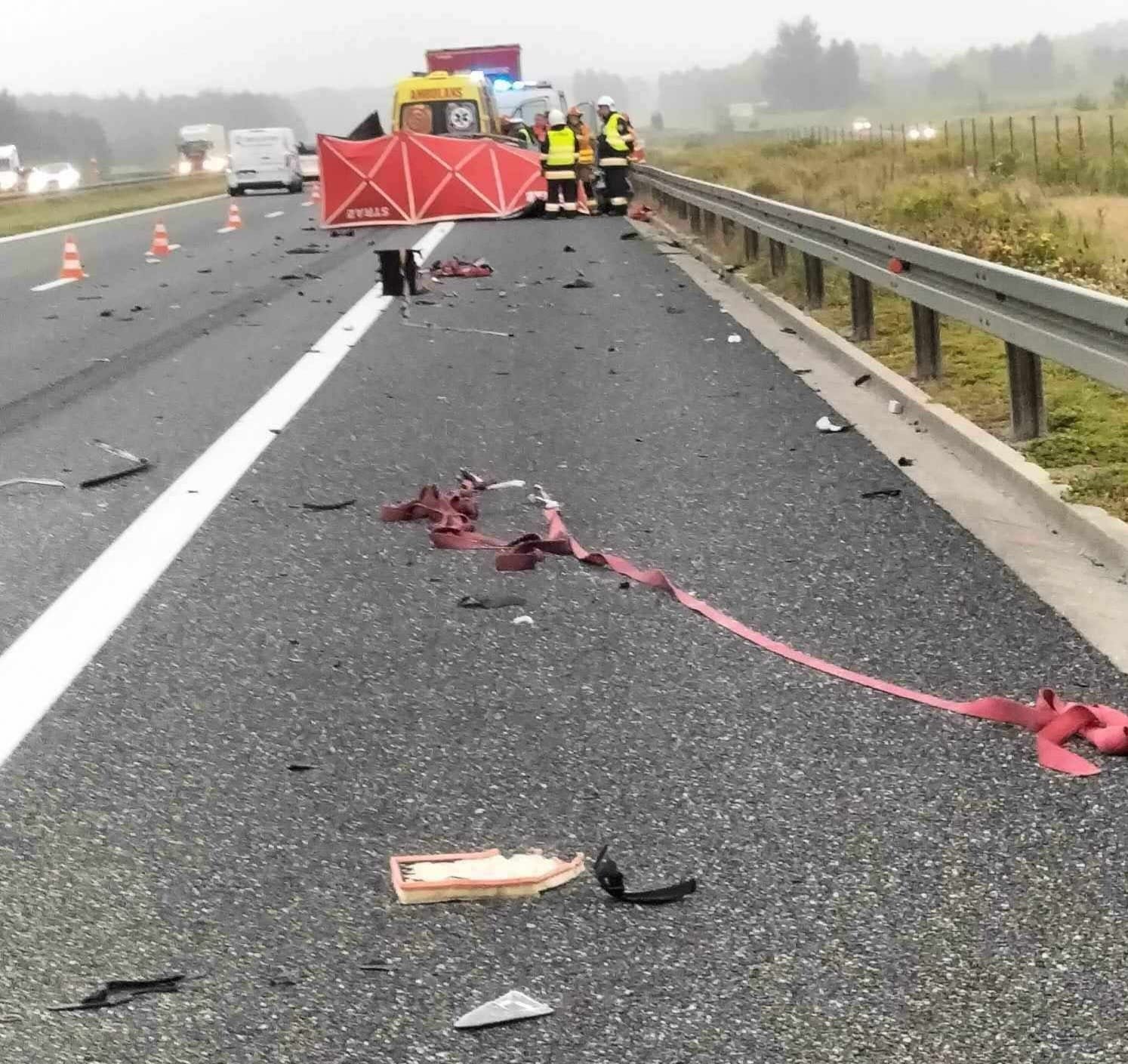 Tragiczny wypadek na autostradzie A4 pod Tarnowem