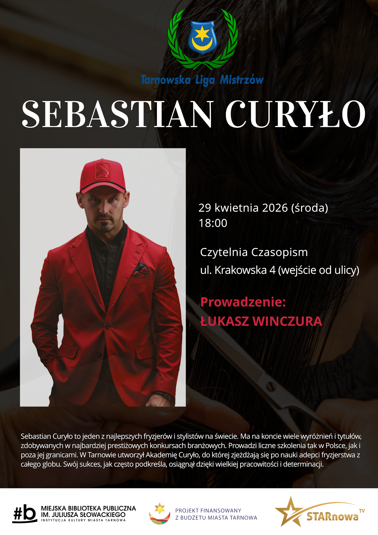 Sebastian Curyło gościem Tarnowskiej Ligi Mistrzów